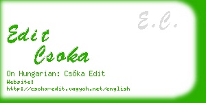 edit csoka business card